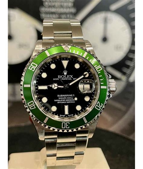 Rolex Submariner Date 16610 LV Ghiera Verde 